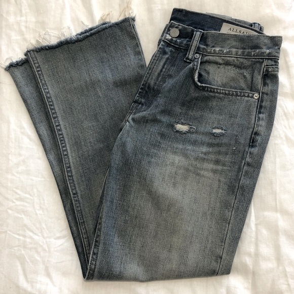 NWT!! AllSaints cropped flare jean size 27 - Picture 3 of 7